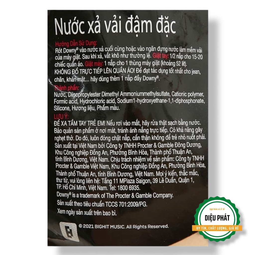 ⚡️ Nước Xả Vải Downy Hương Nước Hoa Đam Mê Túi 2 Lít