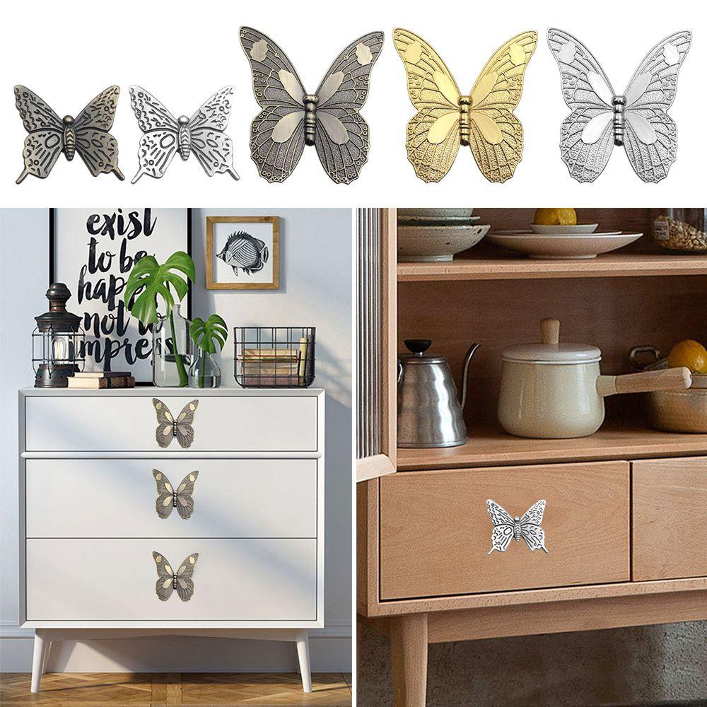 LAKAMIER Bộ 2 Tay Nắm Cửa Hình Bướm