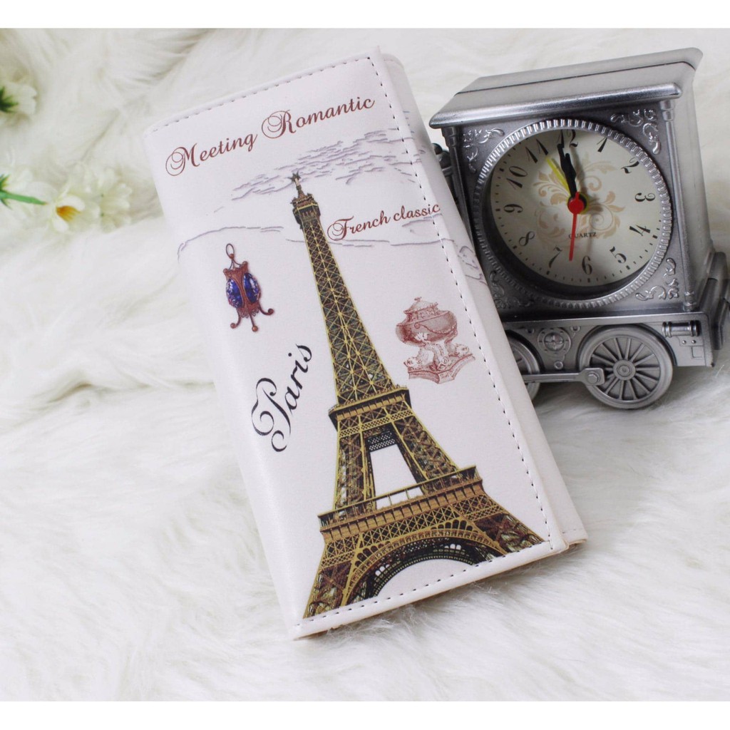Ví nữ dài cầm tay Paris cổ điển | BigBuy360 - bigbuy360.vn