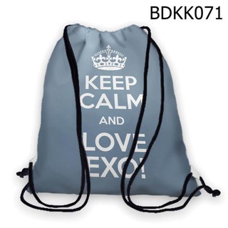 Balo Dây Rút, Túi Rút Kpop Keep calm and love EXO - VBDKK071