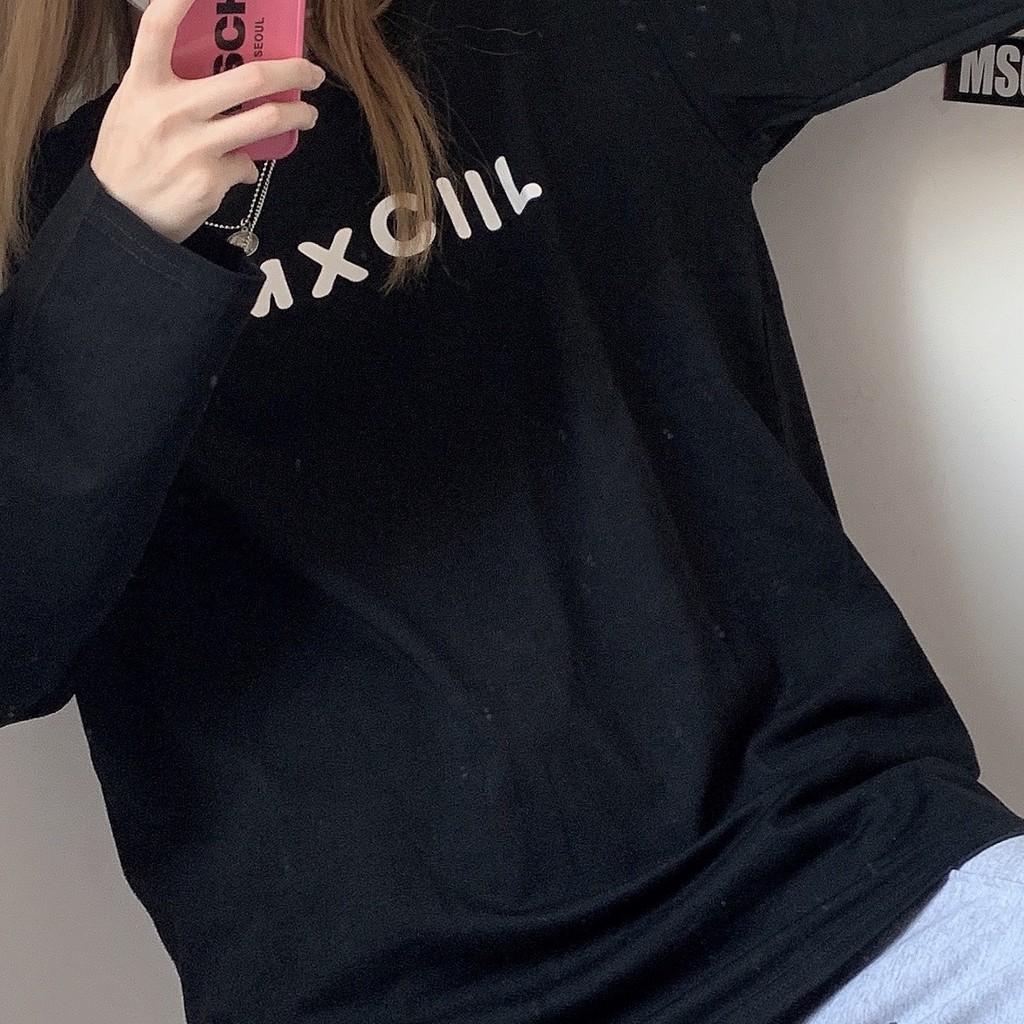 Áo thun tay dài form rộng Yinxx, áo sweater Unisex SW514