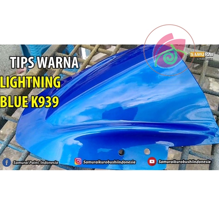 Sơn xit Samurai K939 màu xanh sáng Kawasaki Lightning Blue