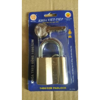 Ổ Khóa Việt Tiệp Treo Đồng 1466/52M (Hàng Chất Lượng Cao)