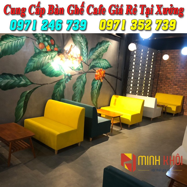 Bộ bàn ghế sofa cafe, trà sữa giá rẻ