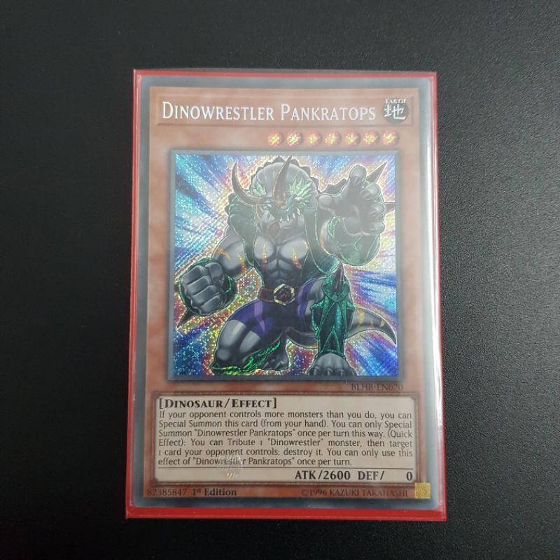 Lá bài Dinowrestler Pankratops - BLHR-EN070 - Secret Rare 1st Edition