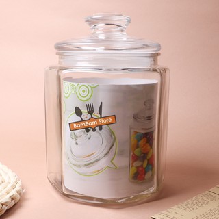 [ VIDEO SẢN PHẨM ] [ SỈ ] Hủ thủy tinh đựng bánh kẹo thực phẩm có khóa gài cường lực Dlicsy 750ml HD01