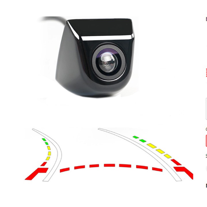 Camera lùi đán lái theo vô lăng chuẩn HD- Màu đen | BigBuy360 - bigbuy360.vn