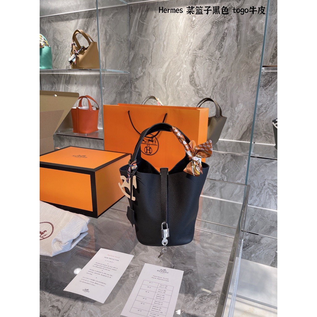 Siêu Phẩm Túi Her.mes Pi.cotin Size 18cm Full Màu đen