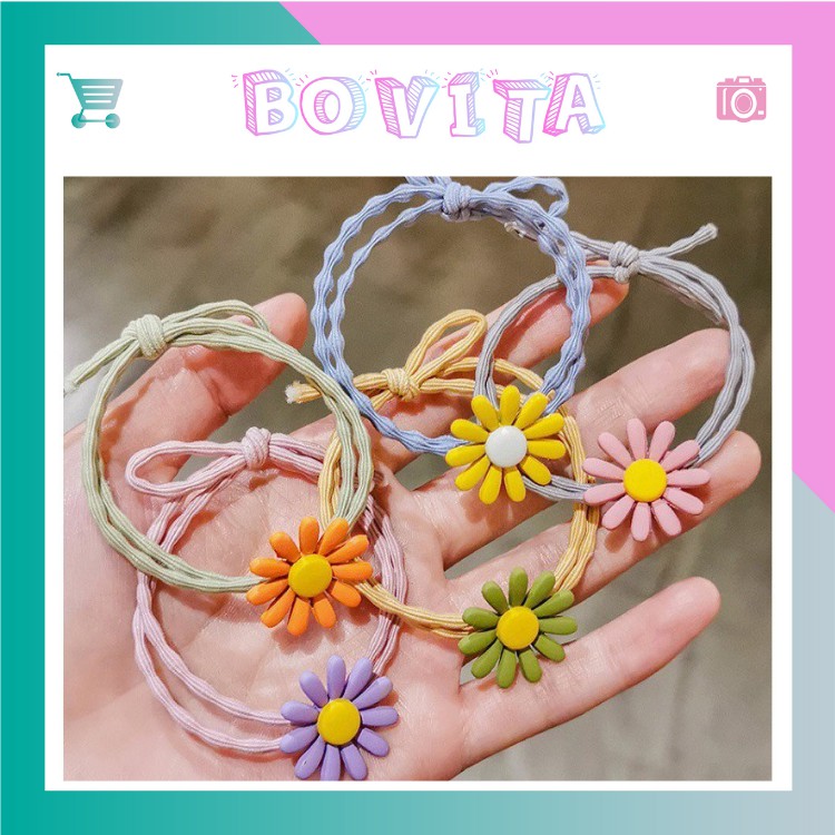 Dây Buộc Tóc Hình Hoa Cúc Dễ Thương [FREESHIP] Dây Buộc Tóc Giá Rẻ Chất Lượng Cao | BigBuy360 - bigbuy360.vn