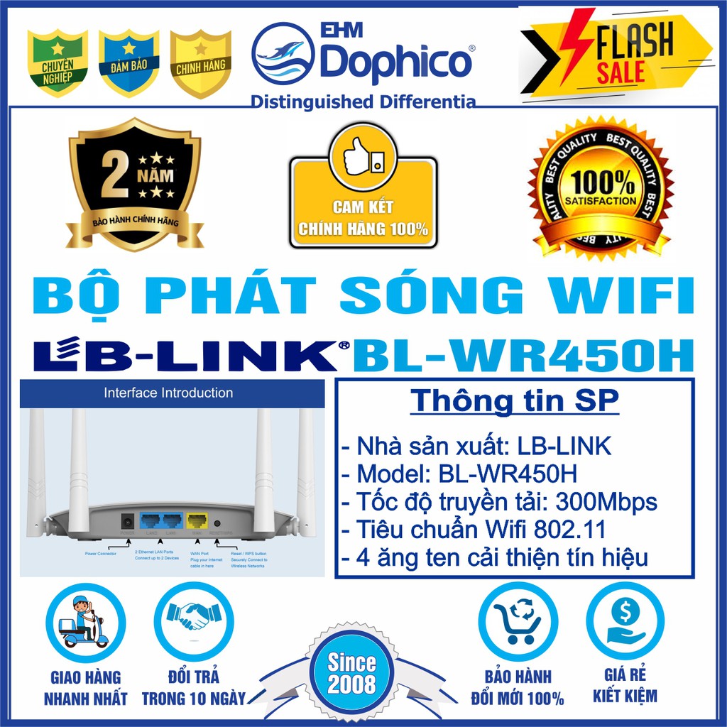 Bộ phát sóng Wifi LB-LINK BL-WR450H – CHÍNH HÃNG – Bảo hành 24 tháng – Bộ phát Router Wifi | BigBuy360 - bigbuy360.vn