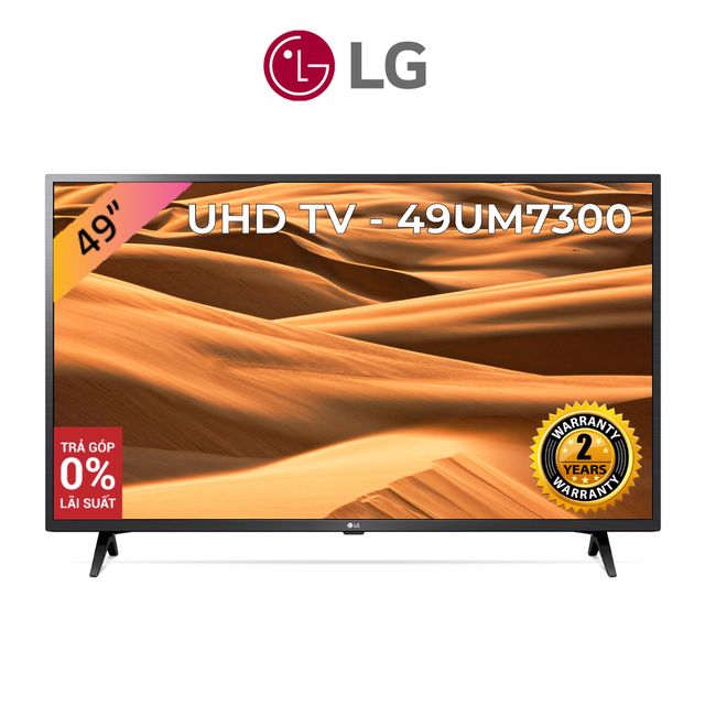 Smart Tivi LG 49 Inch UHD 4K 49UM7300PTA Model 2019 - Có Magic Remote (Chính Hãng)