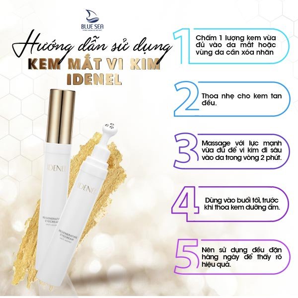 ✅ CHÍNH HÃNG - BLUE SEE Kem mắt vi kim IDENEL – Trẻ hóa da vùng mắt