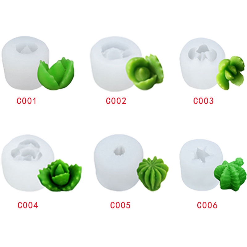 Khuôn Silicone Tạo Hình Làm Xà Phòng Hình Cây Xương Rồng Ba Chiều DIY