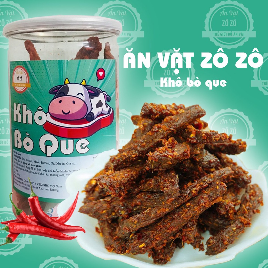 Khô bò que Zô Zô hộp 200gram món ngon khó cưỡng