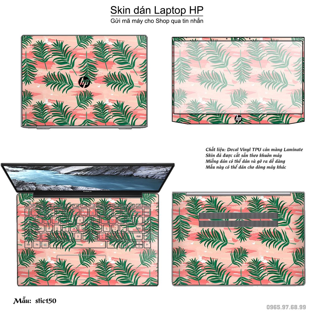 Skin dán Laptop HP in hình Hoa văn sticker nhiều mẫu 25 (inbox mã máy cho Shop)