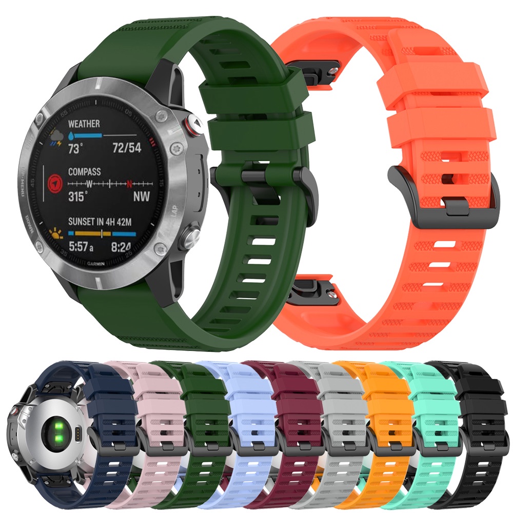 Dây Đeo Silicone 22mm Cho Garmin Fenix 7 / 6 / 6 Pro / 5 / 5 Plus / Forerunner 935 945