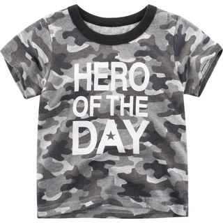 27kids áo thun cộc tay xuất mỹ in họa tiết rằn ri camo cực ngầu