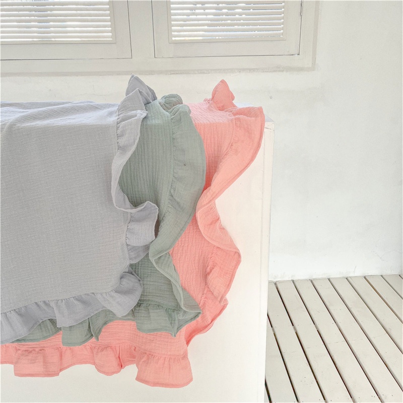 Chăn Quấn Em Bé Bằng Cotton Mềm Mại Phong Cách Muslin