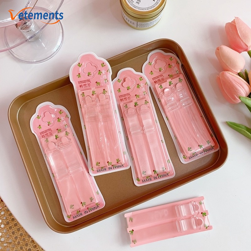 Set 2 Dây Áo Ngực Trong Suốt Bằng Silicon Chống Trượt