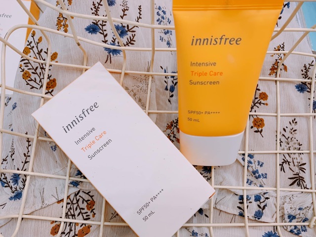 Kem chống nắng Innisfree Intensive Triple Shield / Long Lasting / Mild / No Sebum 50ml