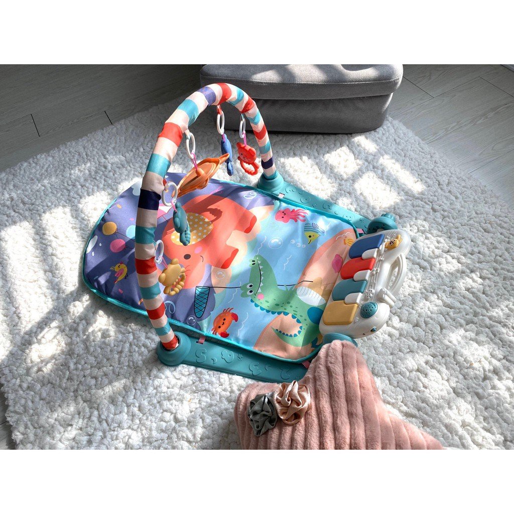 [Đồ Chơi Cao Cấp] Thảm Phát Nhạc Baby Gym Mat Vui Nhộn Cho Trẻ Sơ Sinh Thoải Mái Vận Động