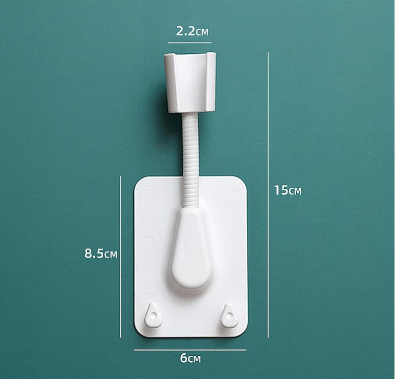 Giá đỡ vòi sen dán tường có thể xoay 360 độ với 2 móc tùy chọn màu sắc