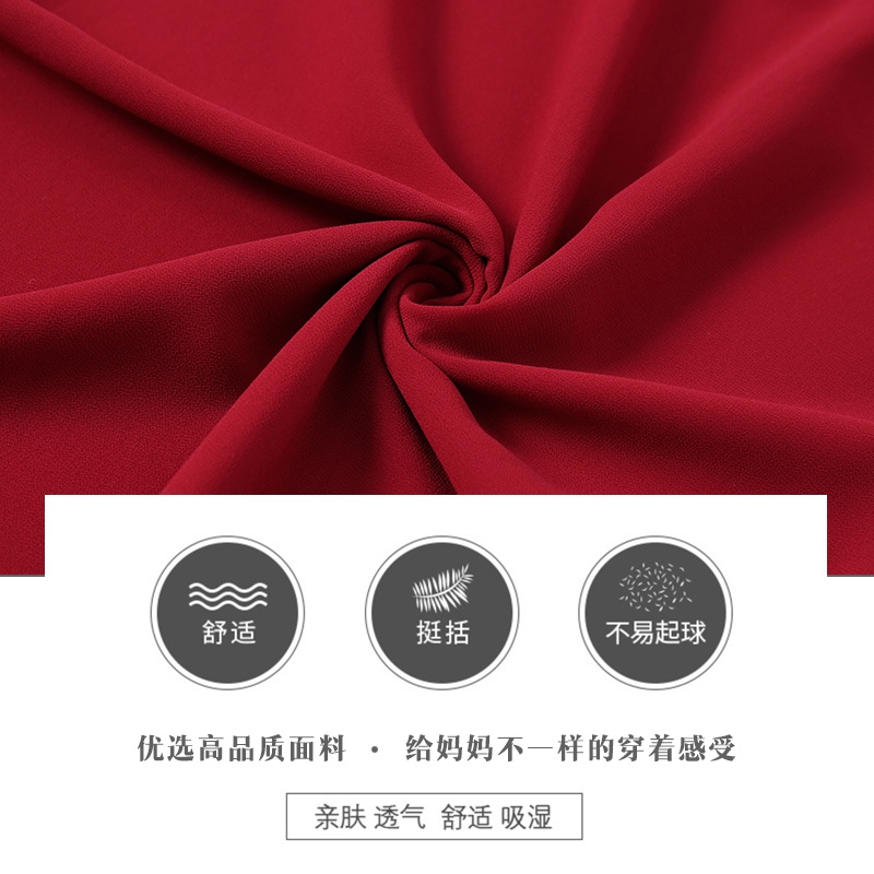 Đầm Dài Qua Gối Tay Ngắn Màu Xanh Navy Phong Cách Phương Tây Thời Trang Mùa Hè Cho Phụ Nữ Trung Niên 2022