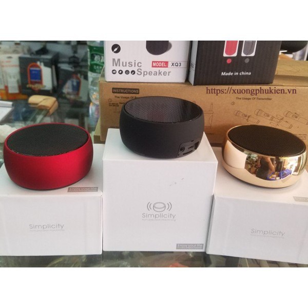 Loa bluetooth cầm tay mini BS01 🚚 FREE SHIP 🚚 Loa đa năng vỏ nhôm cao cấp âm bass cực hay cắm thẻ nhớ cồng 3.5 thẻ tf