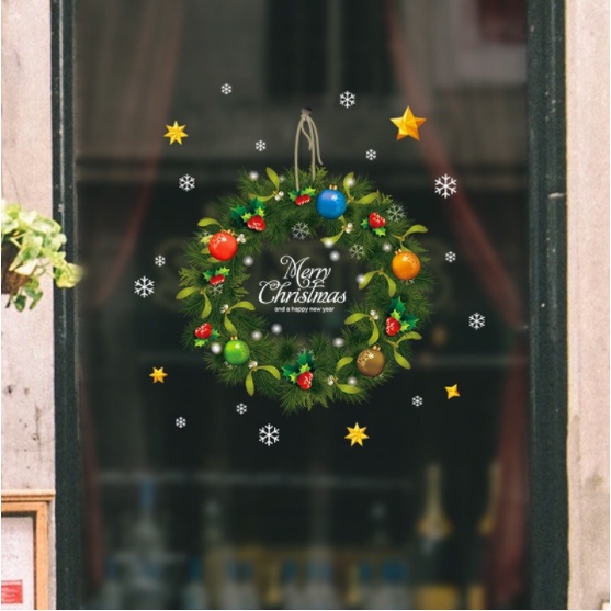 Decal Trang Trí Noel - Rèm vòng