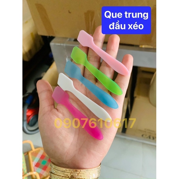 SỈ 500-1000 Que Trung nhựa lấy kem, khuấy kem