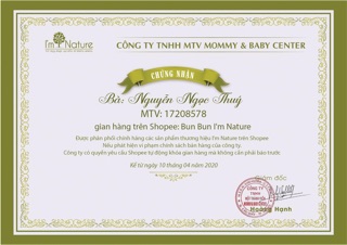 Kem chống nắng I'm Nature