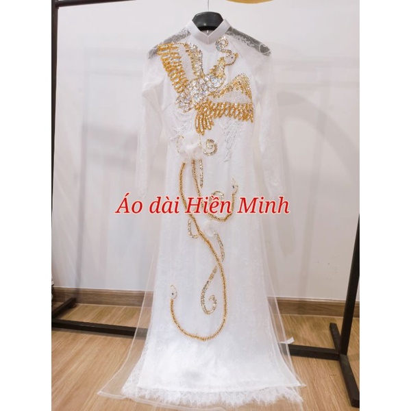 Áo dài cưới cặp đôi Long phụng kết phale cao cấp