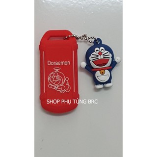 { Hai sọc} Bao da 2 sọc SMARTKEY 3 nấc công tắc DORAEMON ( bao da 2 sọc kèm hình Doraemon).
