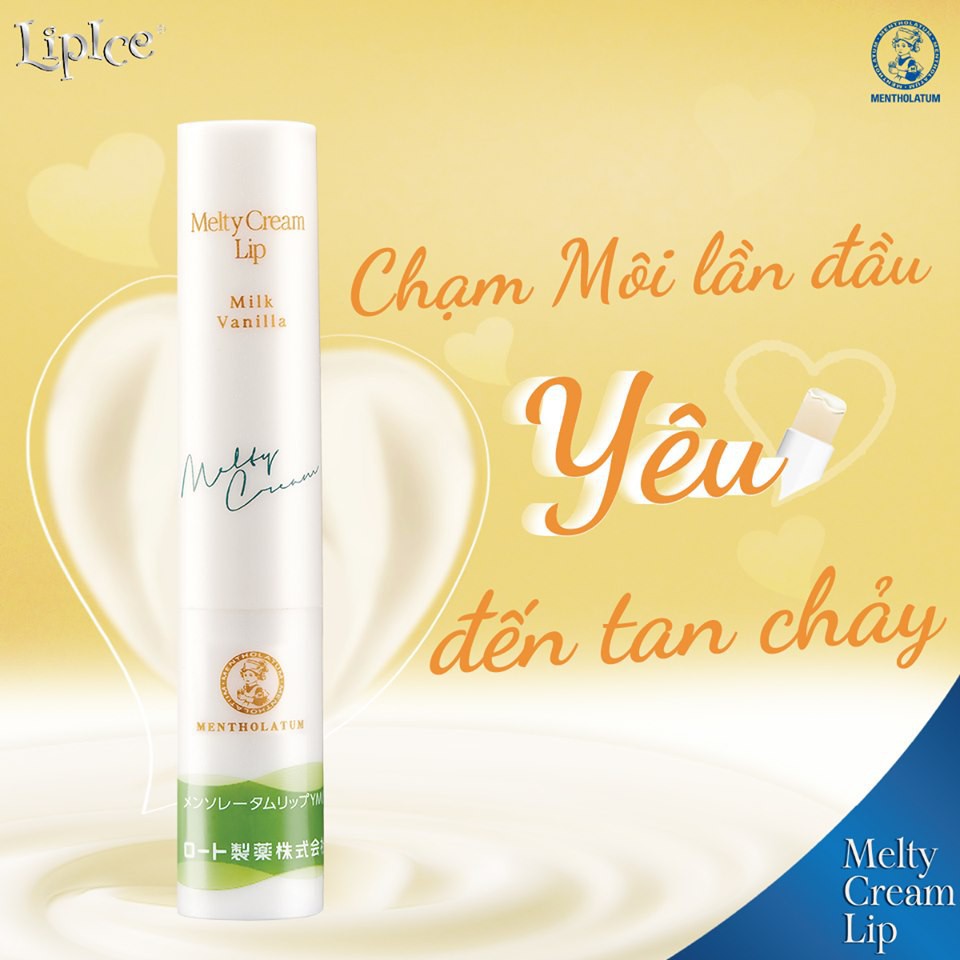 Son dưỡng môi chống nắng Rohto Mentholatum Melty Cream Lip SPF25 PA+++ 2.4g - NAC BEAUTY