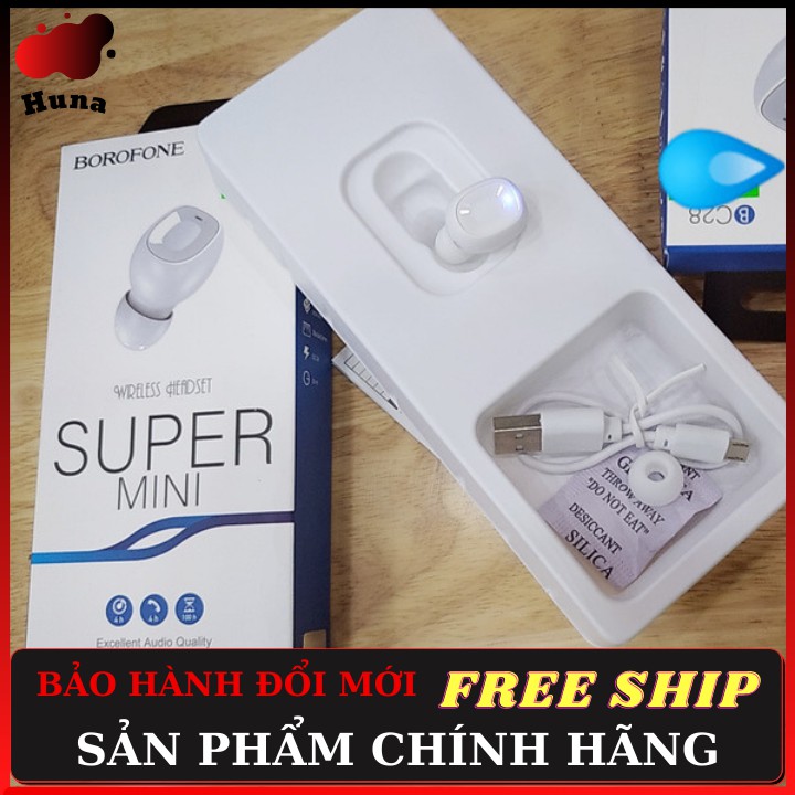 Tai Nghe Bluetooth Mini⚡️BOROFONE BC28 ✔Âm Chất ✔Pin Khủng ✔Nghe Gọi 5 Tiếng [BẢO HÀNH ĐỔI MỚI] - HunaStore | BigBuy360 - bigbuy360.vn