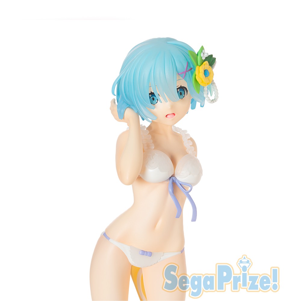 Mô Hình Figure Chính Hãng Anime Re:Zero, REM - LPM Figure - Midsummer Sun Ver., SEGA, chính hãng Nhật Bản