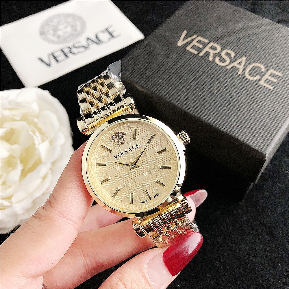 Đồng Hồ Thời Trang versace Bằng Thép Không Gỉ Sang Trọng Cho Nữ
