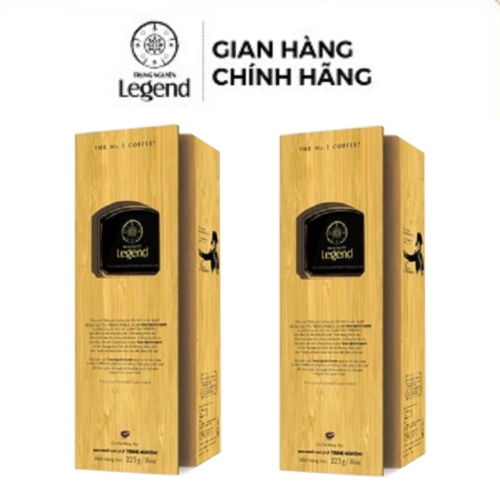 [Cà Phê Chồn] Combo 2 Hộp Cà Phê Chồn Arabica, Robusta, Excelsa - Hộp 225g - Trung Nguyên Legend