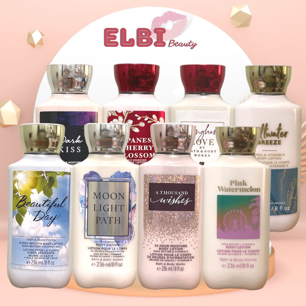 Sữa Dưỡng Thể Hương Nước Hoa Dưỡng Ẩm Mềm Mịn Da Body Toàn Thân Suốt 24h Bath & Body Works Body Lotion 236ml