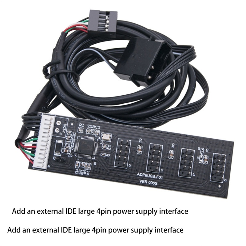 Bộ Chia Cổng USB2.0 9pin 1 Sang 4 USB 1 Sang 4 Male 20cm 9-pin
