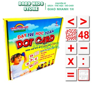 Bộ Thẻ học thông minh Toán chấm Dot card theo pp Glenn Doman dành cho bé từ 3 tháng tuổi trở lên