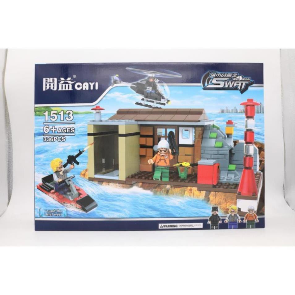 Lego Ghép Hình Căn Cứ Trên Biển Swat SP1513