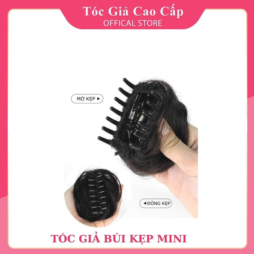 tóc giả búi tròn loại mini ( ngoặm  baby ) ❇️freeship ❇️