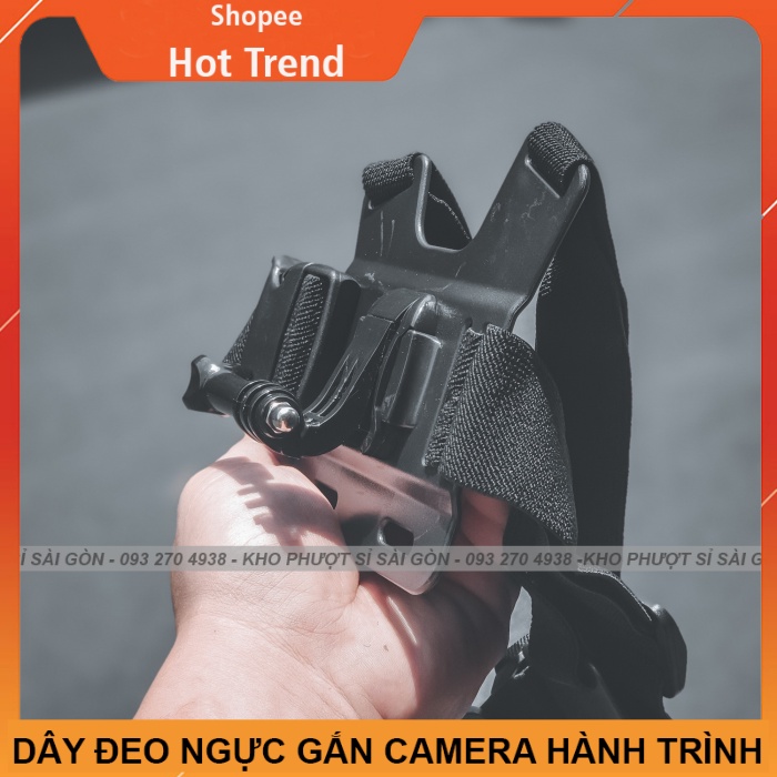 Dây đeo camera hành trình trước ngực loại tốt đủ phụ kiện - đây đeo camera ngực hành trình chống rung