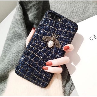 Ốp lưng LV con ong kẻ nhũ cho IPhone 7 Plus/ 8 Plus - Đẹp sang chảnh