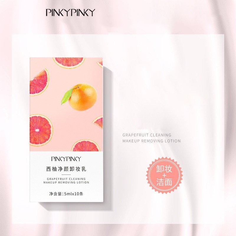 Sữa tẩy trang bưởi đào PINKY PINKY làm sạch dưỡng ẩm Grapefruit Cleaning Makeup Removing Lotion 5ml Pinkypinky PINK34 | BigBuy360 - bigbuy360.vn