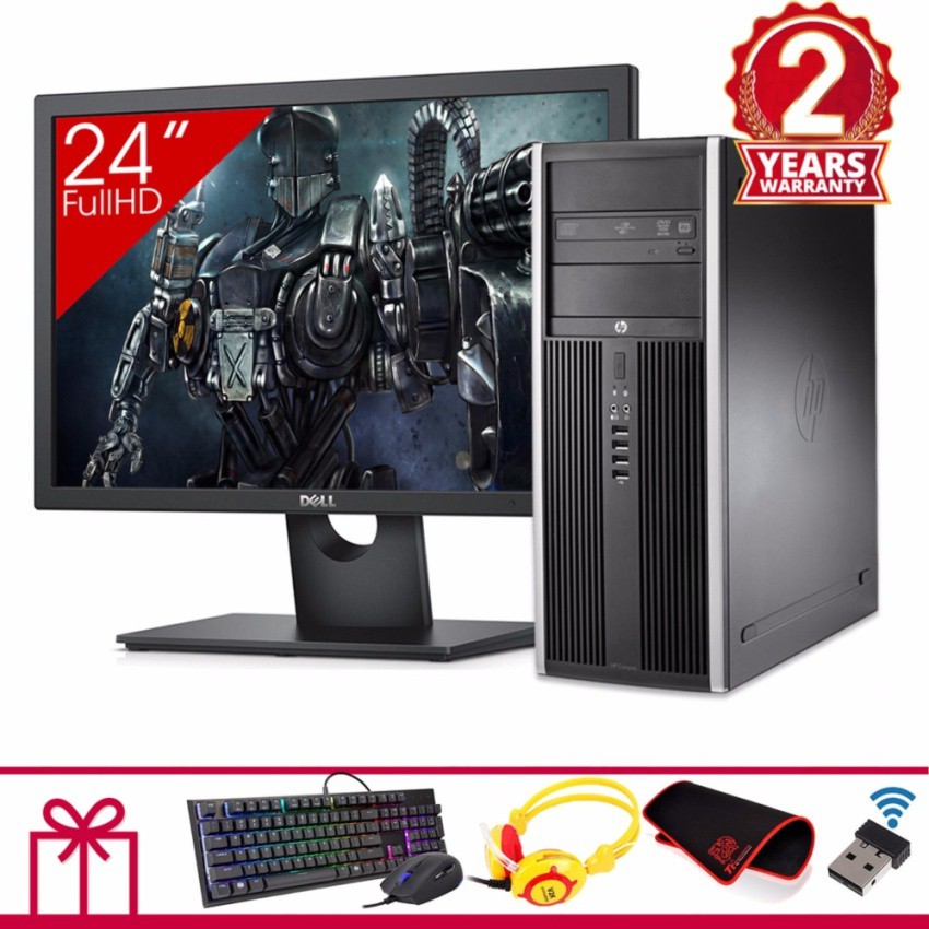 Máy tính để bàn HP 8300 Elite MT + Màn hình Dell 24inch Full HD (Core I5 3470, Ram 8GB, SSD 240GB, HDD 1TB) + Quà Tặng | BigBuy360 - bigbuy360.vn