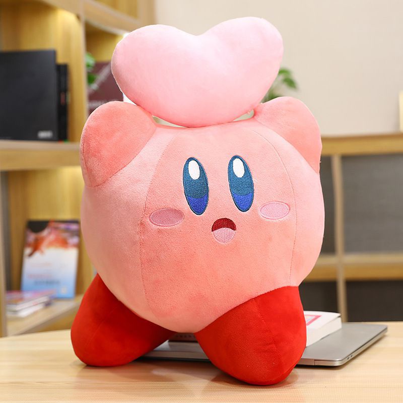 Gối Nhồi Bông Đồ Chơi Hình Nhân Vật Kirby Dễ Thương Kích Thước 32Cm