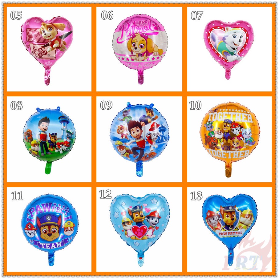 Bong bóng lá nhôm PAW Patrol serie 4 13 kiểu tùy chọn trang trí tiệc mừng sinh nhật