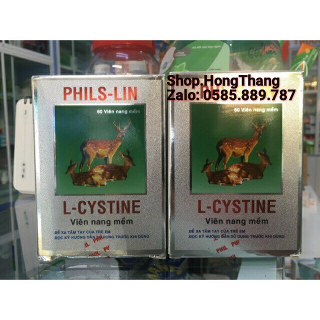 L cystine ( MẪU MỚI), bổ sung dưỡng chất cho tóc, giảm rụng tóc, chống oxy hóa, làm mịn và sáng hộp 60 viên